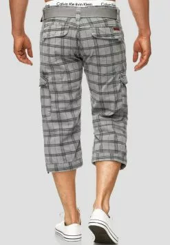 INDICODE JEANS MIT GÜRTEL NICOLAS - Short - Light Grey -INDICODE JEANS Boutique ff516d96ad664e0d8704a3f57feb1f80