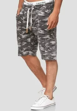 INDICODE JEANS Short - Charcoal Mix -INDICODE JEANS Boutique ff99160a05254b0e803a0a293f0287dd