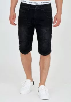 INDICODE JEANS LEON - Short En Jean - Black